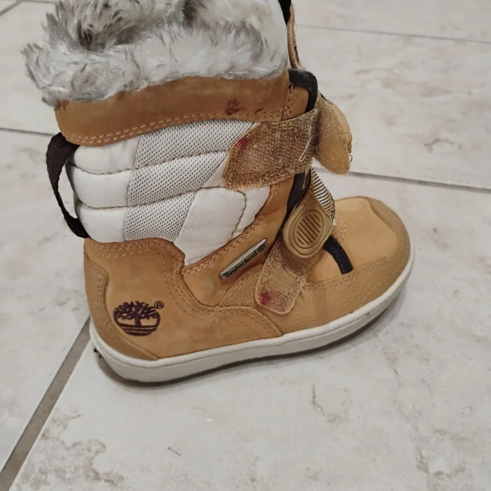 Timberland Kids Winter Boots with Faux Fur Lining Size 8